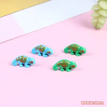 5 Adet / takım Hayvanlar Kertenkele Bukalemun Modeli Yapı Taşları Set Oyuncaklar Çocuklar İçin Çocuk Hediyeler Hayvan DIY Hediyeler MOC Tuğla Oyuncak