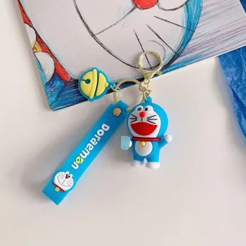 5 stilleri Anime Doraemon Şekil Anahtarlık Kolye Çanta Karikatür Araba Dekorasyon Sevimli Süs Model Oyuncaklar Çocuklar için Doğum Günü Hediyeleri