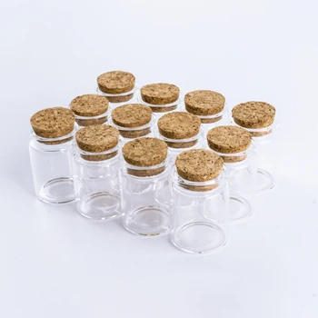 50 * 37mm 30ml Cam mantarlı şişe Test tüpü Tıpa Baharat Şişeleri Konteyner Basit Kavanoz Şişeleri DIY Pratik Zanaat 12 adet / grup