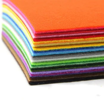 50 * 40CM 1mm dokunmamış Keçe Kumaş Polyester Kumaş DIY Çocuk Malzemeleri Dikiş Bebekler El Sanatları aksesuarları parça tarafından satılan