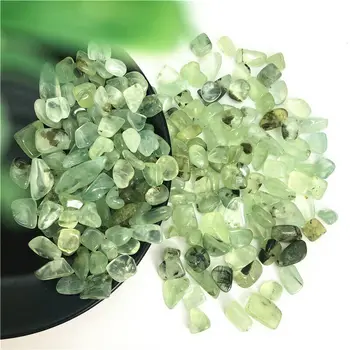 50g 7-9mm Doğal Prehnit Yeşil Üzüm Kuvars Kristal çakıl taşı Eskitme Dekor Doğal Taşlar ve Mineraller