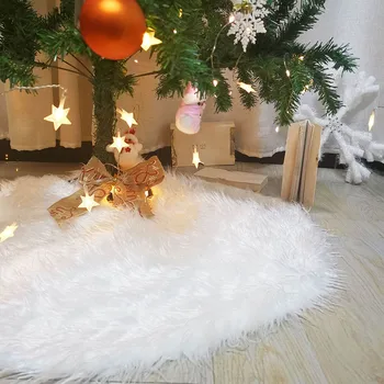 58/78/90/122CM Yılbaşı Ağacı Etek Peluş Taklit Kürk Halı Merry Christmas Ağacı Süslemeleri ev için Navidad Dekor Yeni Yıl 2023