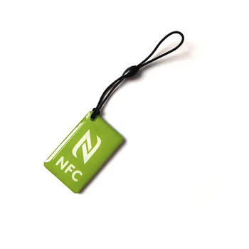 6 adet 13.56 MHz NTAG213 Epoksi Etiket Anahtarlık NFC Kristal Anahtarlık RFID Epoksi Etiketi