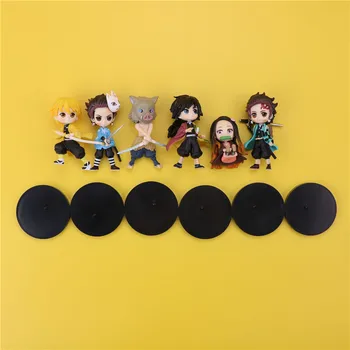 7 CM Şekil 6 adet / takım S Versiyonu Kawaii iblis avcısı Anime Aksiyon Figürü Nezuko Tanjirou Bebek PVC Modeli Çocuklar Noel Hediyesi Oyuncak