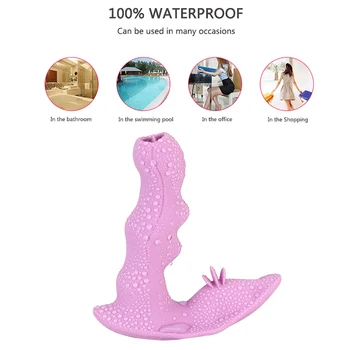 7 Modları Yapay Penis Vibratör Uzaktan Kumanda Dil Yalama Çift Emme Vibratörler Klitoris Stimülatörü Giyilebilir Seks Oyuncak Kadınlar için