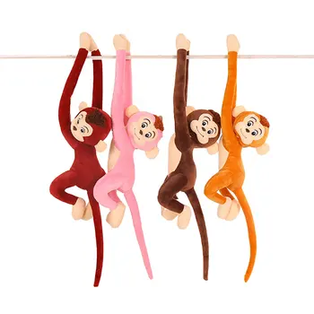 70CM Yenilik Çocuklar Sevimli Uzun Kollu Maymun Şekilli Uzun Kol Kuyruk Yumuşak peluş oyuncak Perde Kolye Ev Dekor doğum günü hediyesi Çocuklar İçin