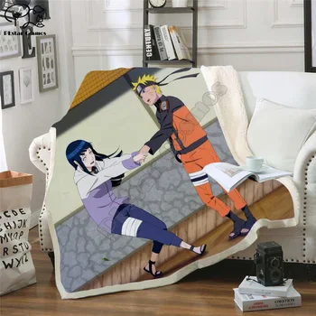 70X100CM Anime Naruto Çizgi Film karakterleri Pazen Atmak Battaniye Baskılı Yorgan Yumuşak Battaniye çekyat Yumuşak Baskı hediye