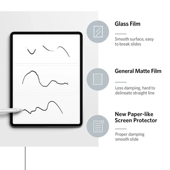 8.0 2019 SM-T290/T295 Kağıt Dokunmatik Ekran Koruyucu Hakkında Wrighting Gibi Anti-Atla Düştü Samsung Galaxy Tab Mat Çizim Film için