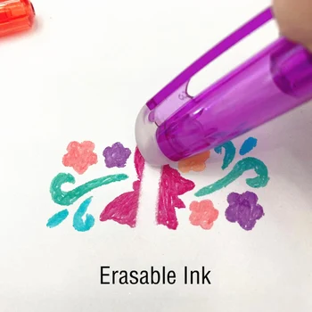 8 Adet Silinebilir Jel Kalem 0.5 mm Renkli Yıkanabilir Kolu Sihirli Silinebilir Kalem Yedekler Okul Yazma Araçları Kawaii Kırtasiye