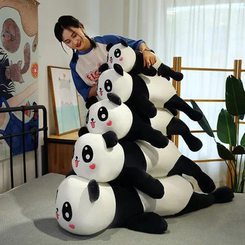 80 CM Sevimli Bebek Büyük Dev Panda Ayı Peluş Doldurulmuş Hayvan Bebek Hayvanlar Oyuncak Yastık Karikatür Kawaii Bebek Kız Sevgilisi Hediyeler