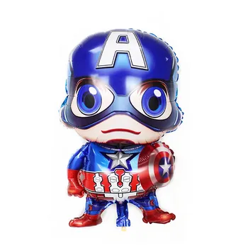 9 adet Marvel Balon Takım Avengers Örümcek Adam Hulk Kaptan Amerika Balon Takım Elbise çocuk Doğum Günü Partisi Dekorasyon Ev için