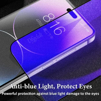 9D Mat Anti Parmak İzi Temperli Cam iPhone 14 Pro Max Ekran Koruyucu için iPhone 13 Pro Max 14 Artı Buzlu Cam