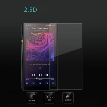 9H Premium Çizilmeye dayanıklı Koruyucu Ekran Koruyucu Ön Film Fiio M11 ve M11 Pro MP3 Temperli Cam