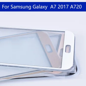 A720 Samsung Galaxy A7 2017 A720 A720F SM-A720F / DS SM-A720F Dokunmatik Ekran Ön Dış Cam Dokunmatik Lens Değiştirme 5.7