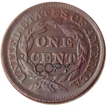 ABD 1849 Örgülü Saç Büyük / Bir Cent 100 % CopperCopy Paraları
