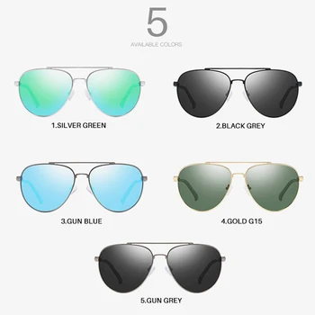 AEVOGUE Erkekler Pilot Güneş Gözlüğü Marka Tasarımcısı Yaz Tarzı Iki Kirişler Unisex Polarize Gözlükleri uv400 ae0868
