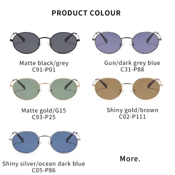 AEVOGUE Polarize Güneş Gözlüğü Kadın Gözlük Moda Erkekler Aksesuarları Yuvarlak Açık Metal Unisex uv400 AE1167