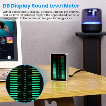 AIYIMA Çift Kanallı LED Seviye Göstergesi VU Metre Ses Seviyesi Ölçer Stereo Müzik Spektrum Görüntüleyici Ses Analizörü AGC / DB Modu