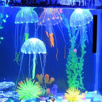 Akvaryum yapay ışık Lionfish balık tankı peyzaj silikon sahte balık yüzen karanlık süsler ev dekorasyon