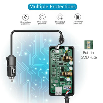 Akülü araba şarj cihazı USB Şarj Kontrolörü Telefon Hub DJI Hava 2S / DJI Mavic Hava 2 Drone İçin