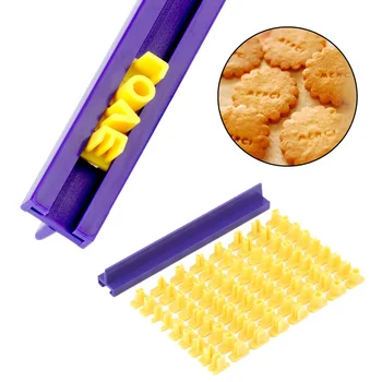 Alfabe Numarası Mektup Pişirme Kalıp 3D Çerez Bisküvi Damga Embosser Kesici Kek Fondan DIY Kalıpları Sarı Kesici Fondan Kalıp