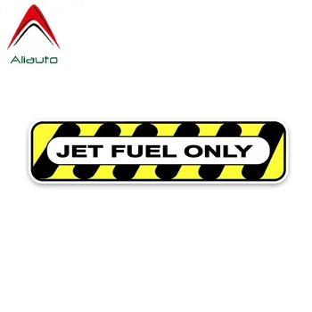 Aliauto Retro yansıtıcı Araba Sticker Moda Jet Yakıtı Sadece Güvenlik Dizel Dekorasyon Çıkartmaları Otomobil Aksesuarları, 16cm * 3cm