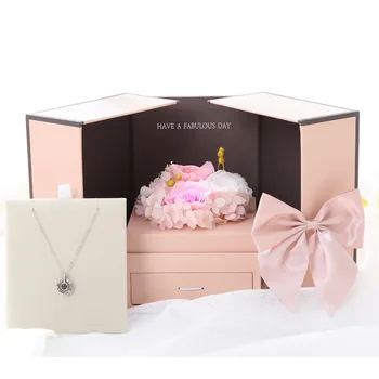Ambalaj Hediye Kutusu Hediye Kutusu Katlanabilir Çiçek Kutusu Oturma Odası Düğün Taşınabilir Güzel mücevher kutusu çanta İle