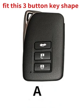 Anahtarlık Tutucu 3 Düğme Araba Anahtarı Durum Kapak için Lexus NX GS RX ES LX RC 200 250 350 LS 450H 300H Oto Anahtarlık Aksesuarları