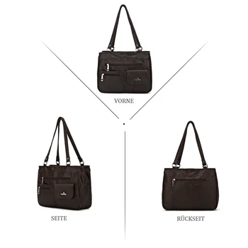 Angelkıss Marka 2022 Yeni Varış Vintage Yıkanmış Kadın Çanta PU deri omuz çantası askılı çanta Yumuşak Malzeme