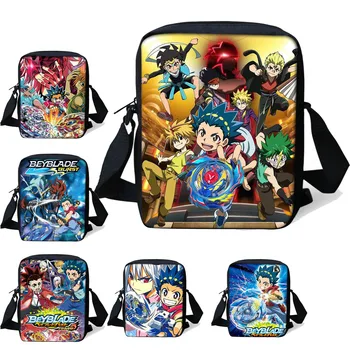 Anime Beyblade Patlama Evrim Okul Crossbody Çanta Erkek Kız Okul Çantası Moda Çocuklar Küçük omuzdan askili çanta Çocuk Okul Çantalarını