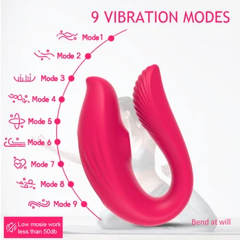 APP ve Uzaktan U Şekli Klitoris Enayi Vibratör Kadın Klitoris Emme Seksi Külot Giymek Klitoral Stimülatörü Yetişkin Seks Oyuncakları Kadınlar için
