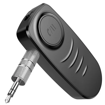 Araba AUX Bluetooth 5.0 Ses Alıcısı 3.5 mm Stereo Kablosuz Adaptör Coche Müzik Handsfree Çağrı Otomatik Ücretsiz Damla nakliye