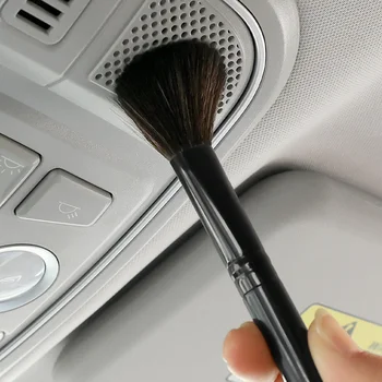 Araba Detaylandırma Fırçaları Araba Dashboard Temizleme Fırçası Kapı Koltuk Hava Çıkış Silgi katı ahşap Evrensel Yumuşak Kıllar Araba Aracı
