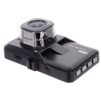 Araba dvr'ı Çizgi Kam Full HD 1080P Dashcam Sürüş Kaydedici Döngüsü Kayıt 140 Derece Geniş Açı Video Kamera Otomatik araç elektroniği