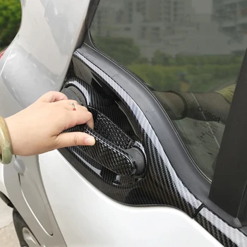Araba Dış Modifiye Sticker ABS Dekoratif Koruyucu Kapak Karbon Tarzı Araba Aksesuarları Mercedes Smart 453 İçin Fortwo Forfour