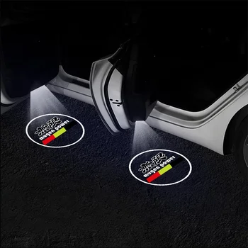 Araba kapı amblemi ışıkları HD karşılama lambası kablosuz lazer projektör aksesuarları Honda Civic 10th Mugen Accord CRV Fit caz şehir