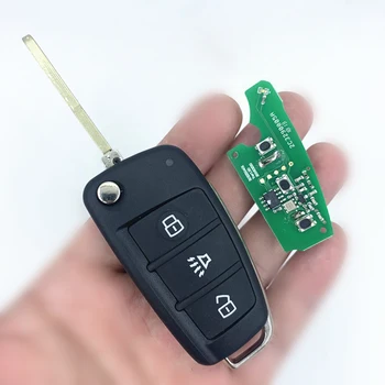 Araba Katlanır FOB Uzaktan Anahtar 434Mhz Chery Tiggo için Fulwin Arrizo EX GX A5 A3 E3 E5 Karry K60 Uzaktan Anahtar Kabuk Uzaktan Anahtar Kutu