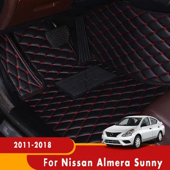 Araba Paspaslar Nissan Almera Sunny 2018 2017 2016 2013 2012 2011 Oto halı styling Ayak Pedalı Kapakları Automoblies