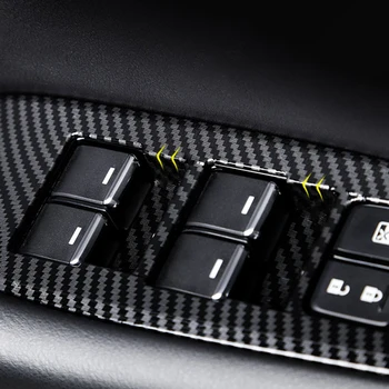 Araba pencere camı Kaldırma Anahtarı düğme kapağı Trim Sticker Mazda 6 Atenza Aksesuarları 2020 2021 2022