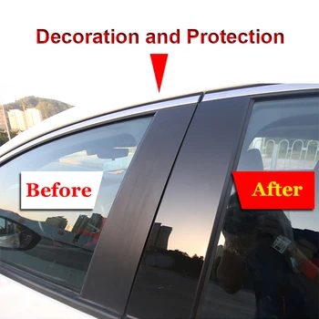 Araba Styling Araba Pencere Pillar Trim Sticker Orta BC Sütun Sticker Harici Oto Aksesuarları Chery Tiggo İçin 7 Pro 2020-2022