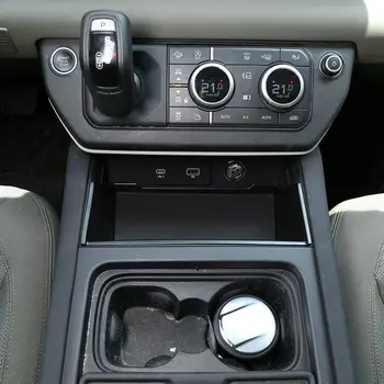 Araba Styling için ABS Siyah Merkezi Depolama Kol Dayama Kutusu saklama kutusu Telefon Kutusu Araba Aksesuarları Land Rover Defender 110 2020-2021 için