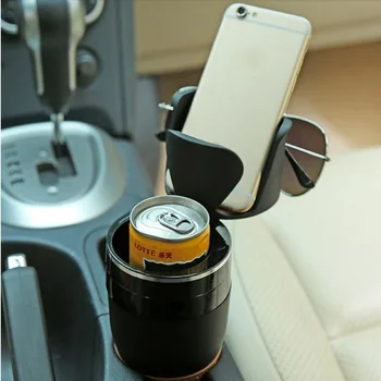 Araba Çok Fonksiyonlu Dönebilen Su Bardağı Tutucu içme suyu şişesi Tutucu Güneş Gözlüğü Telefon Organizatör Depolama