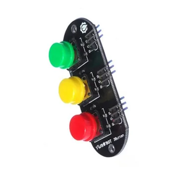 Arduino Elektronik Bloklar için 3 Bit 3 renkli Yüksek Tuş Takımı Düğmesi Modülü