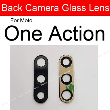 Arka Ana Kamera Cam Lens İçin Yapışkanlı Etiket İle Motorola Moto Bir Eylem Yedek Parçalar