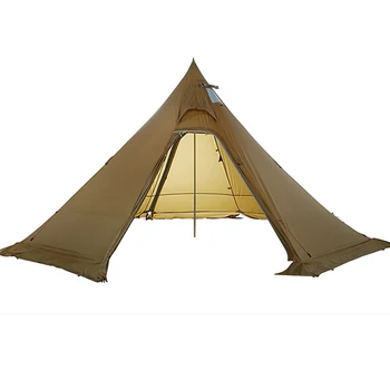 ASTA DİŞLİ Parça 5 Piramit çadır bushcraft hafif 4-5 kişi açık yürüyüş kamp kar etek yağmur geçirmez rüzgar geçirmez çadır