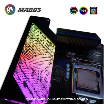 Ayna Surfa M / B I / O RGB Paneli, Anakart Özelleştirilebilir Oyun Oyuncu DIY, Destek M / B 12V RGB / 5V ARGB SYNC