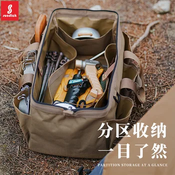 Açık çadır aksesuarları bitirme saklama çantası su geçirmez ve aşınmaya dayanıklı büyük boy muhtelif çanta kamp tırnak çekiç çanta