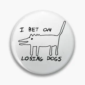 Bahse Girerim Kaybetme Köpekler Özelleştirilebilir Yumuşak Düğme Pin Karikatür Kadın Rozeti Takı Yaka Broş Yaratıcı Dekor Şapka Metal Moda