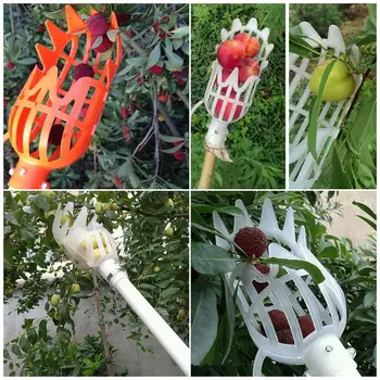 Bahçe Meyve Seçici Kafa Sepeti Plastik Meyve Toplama Aracı Catcher Tarım Bayberry Hünnap Çok Renkli Toplama Malzemeleri