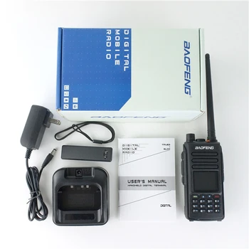 Baofeng DM - 1702 Dijital Mobil Radyo El Terminali VHF ve UHF 1024 Kanal DMR Çift Zaman Yuvası Radyolar Katmanlı 2 GPS Walkie Talkie